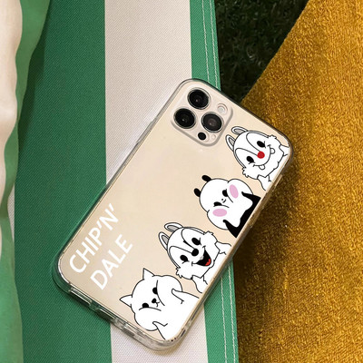 Suntaiho Hình Thú Dễ Thương Mặt Trong Suốt In Hình Ốp Lưng TPU Chống Sốc Cho iPhone 17 16 15 14 13 12 11 X XS XR Pro Max Plus