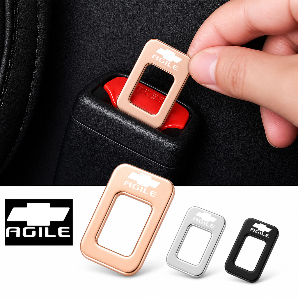 Dành Cho Xe Chevrolet Agile 2009-2014 Kim Loại Ẩn Biểu Tượng Dây An Toàn Kẹp Chống Báo Động Chuông G