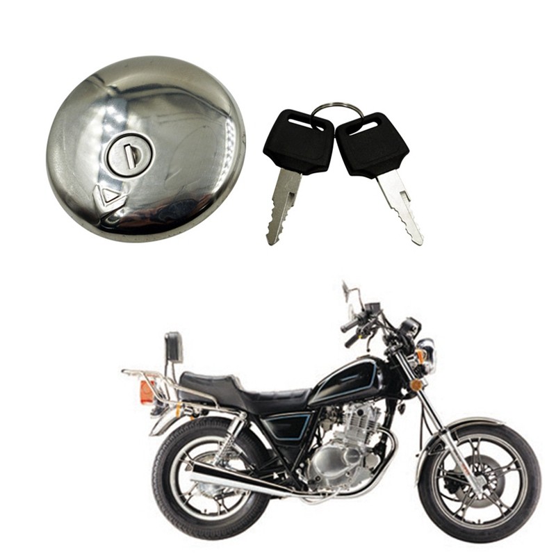 Khóa nắp bình xăng xe máy có 2 phím cho Suzuki GN250 GN125 GN 125 250