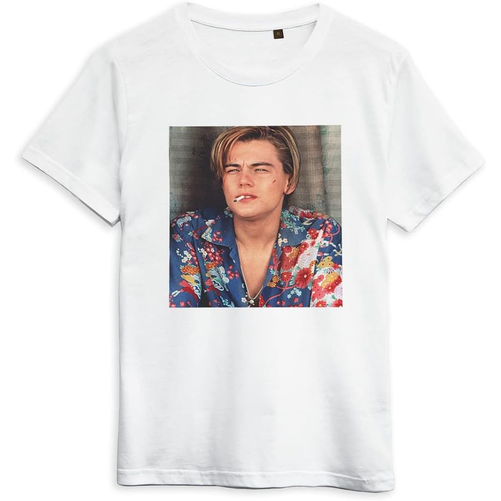 Áo thun cotton nam Leonardo Dicaprio - Romeo và Juliet 1996 Áo thun cotton tay ngắn chất lượng cao