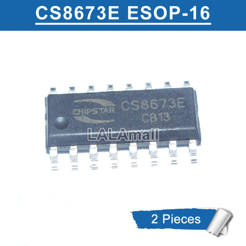 2 Chiếc CS8673E CS8673 ESOP-16 CS 8674E SOP-16 SMD 80W Class-D Bộ Khuếch Đại Công Suất Âm Thanh Chip