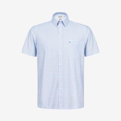Áo sơ mi nam KHATOCO Tailor Fit ngắn tay mã A1MN538T2-CNCR 188-2805-N