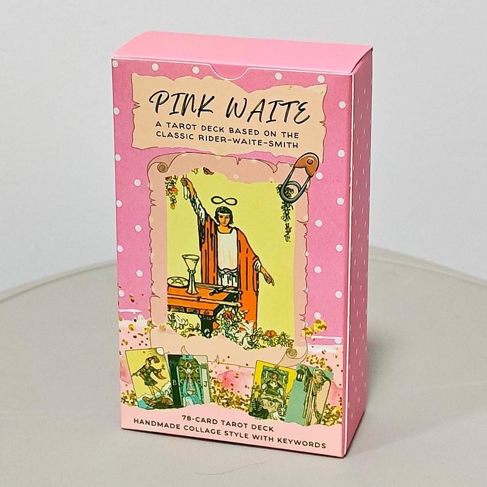 Pink Waite Tarot, Bộ bài Tarot The Dreamy Pink Collage, 78 lá bài Tarot Kawaii thẩm mỹ có ý nghĩa 12