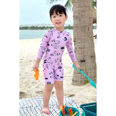 Đồ bơi liền thân BABY kèm mũ chống nắng Cá Nghịch Ngợm