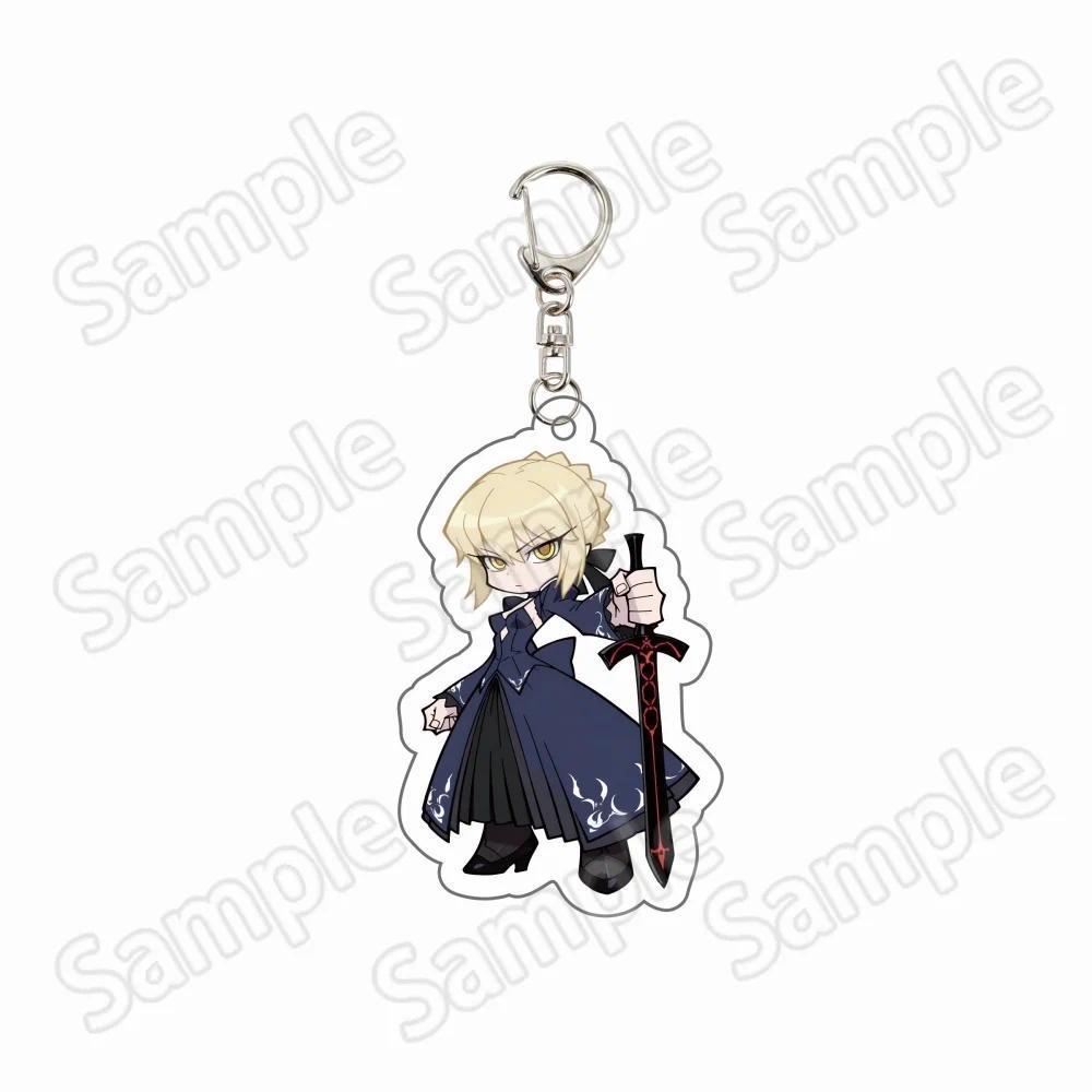 Anime Fate Stay Night Fgo Saber Salter Gilgamesh Archer Lancer Rider Caster Assassin Móc Khóa Dày 4m