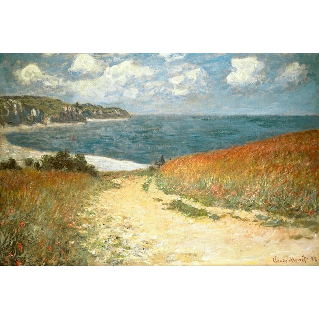 Con Đường Xuyên Qua Ngô Tại Pourville Claude Monet Áp Phích Nghệ Thuật Ấn Tượng Claude Monet In Hình