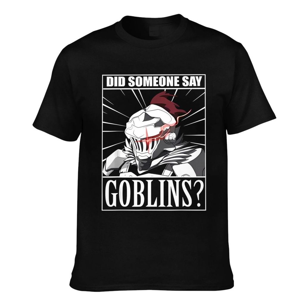 Casual Tee Goblin Slayer Nhật Bản Fantasy Anime Manga Vintage Áo Thun Nam Quần Áo