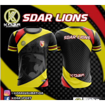 Áo thun Sdar Lions Jersey Áo thun cổ tròn sợi nhỏ