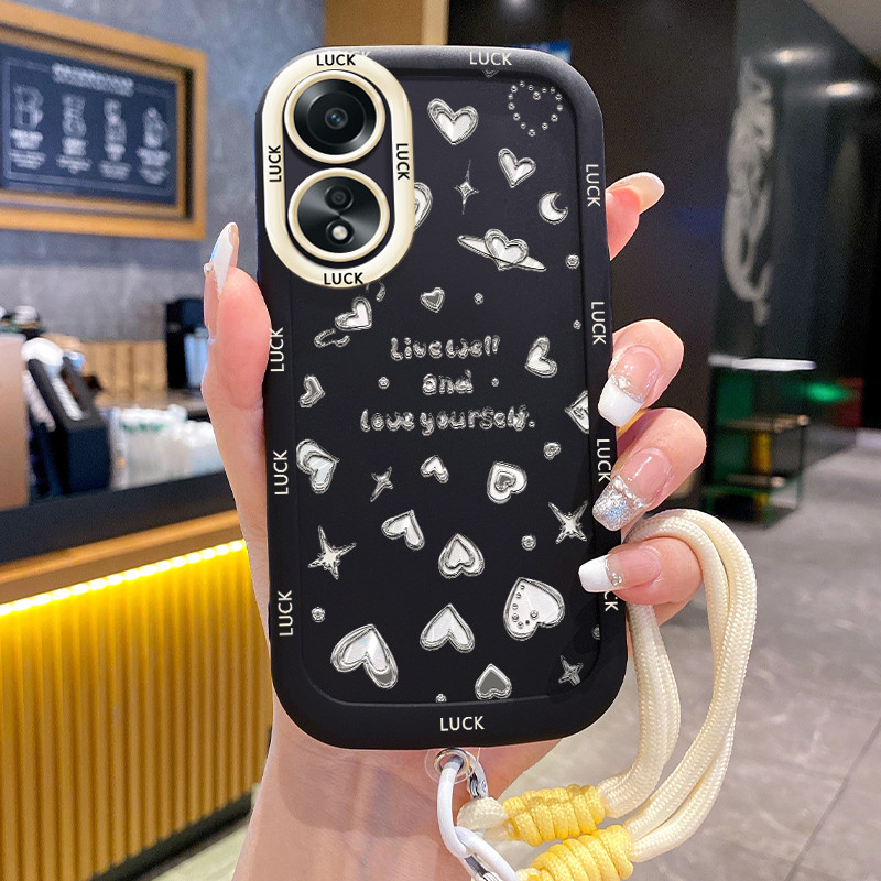 Ốp Lưng OPPO A58 4G A78 4G A58 5G A58X 5G A78 5G A1X 5G A2X 5G Case Với Lanyard Thời trang