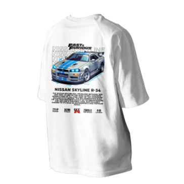Áo thun Skyline Gtr34 Microfiber