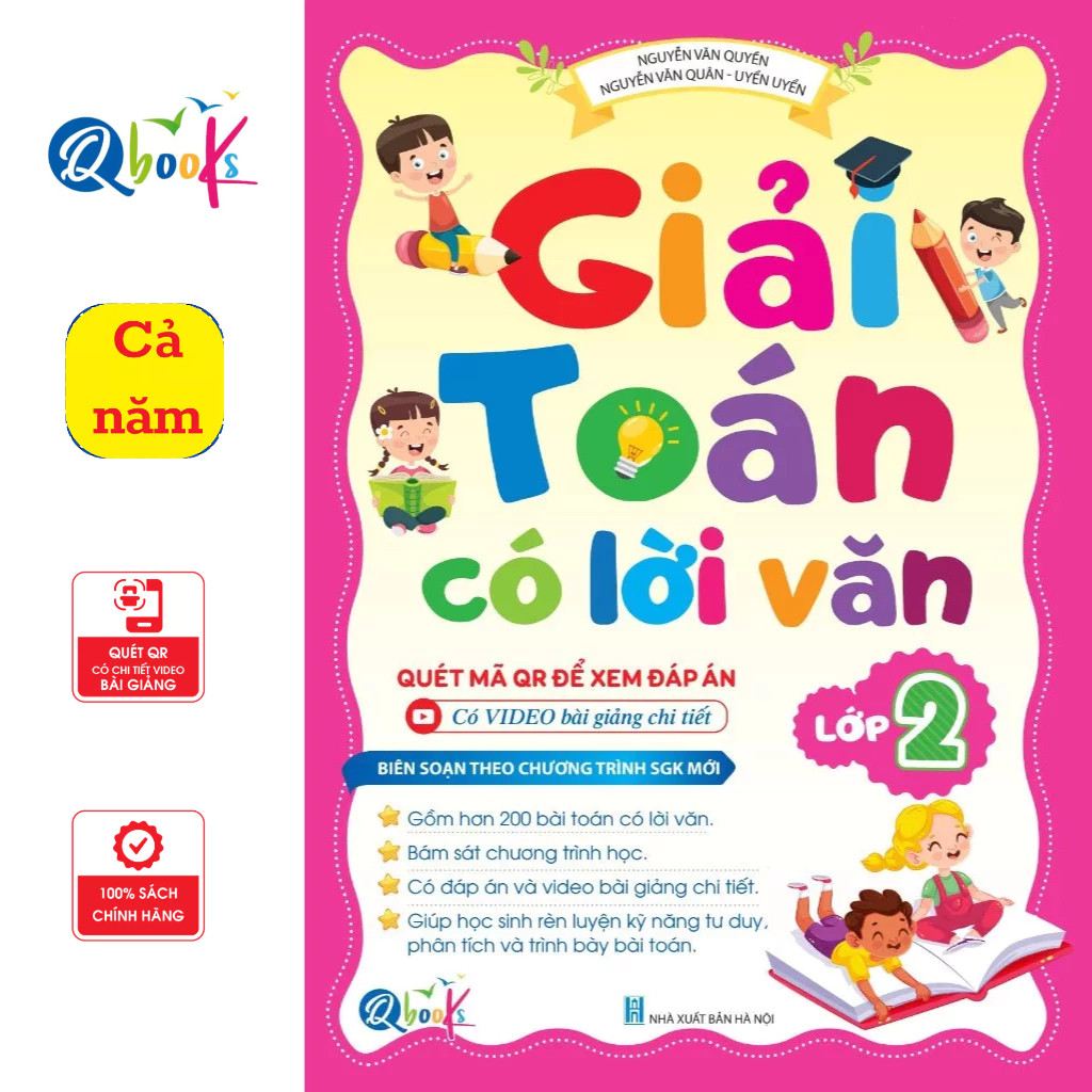 Sách - Giải toán có lời văn lớp 2 - chương trình mới (Qbooks)