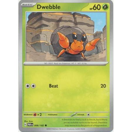 Thẻ Bài Pokemon Dwebble - 006/182 - Common