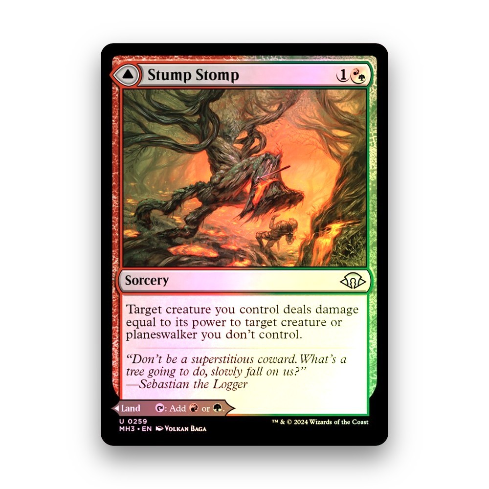 [MTG] Stomp / / Burnwillow Clearing (259) [MH3] [LAND] [UNCOM] | Phép thuật tập hợp