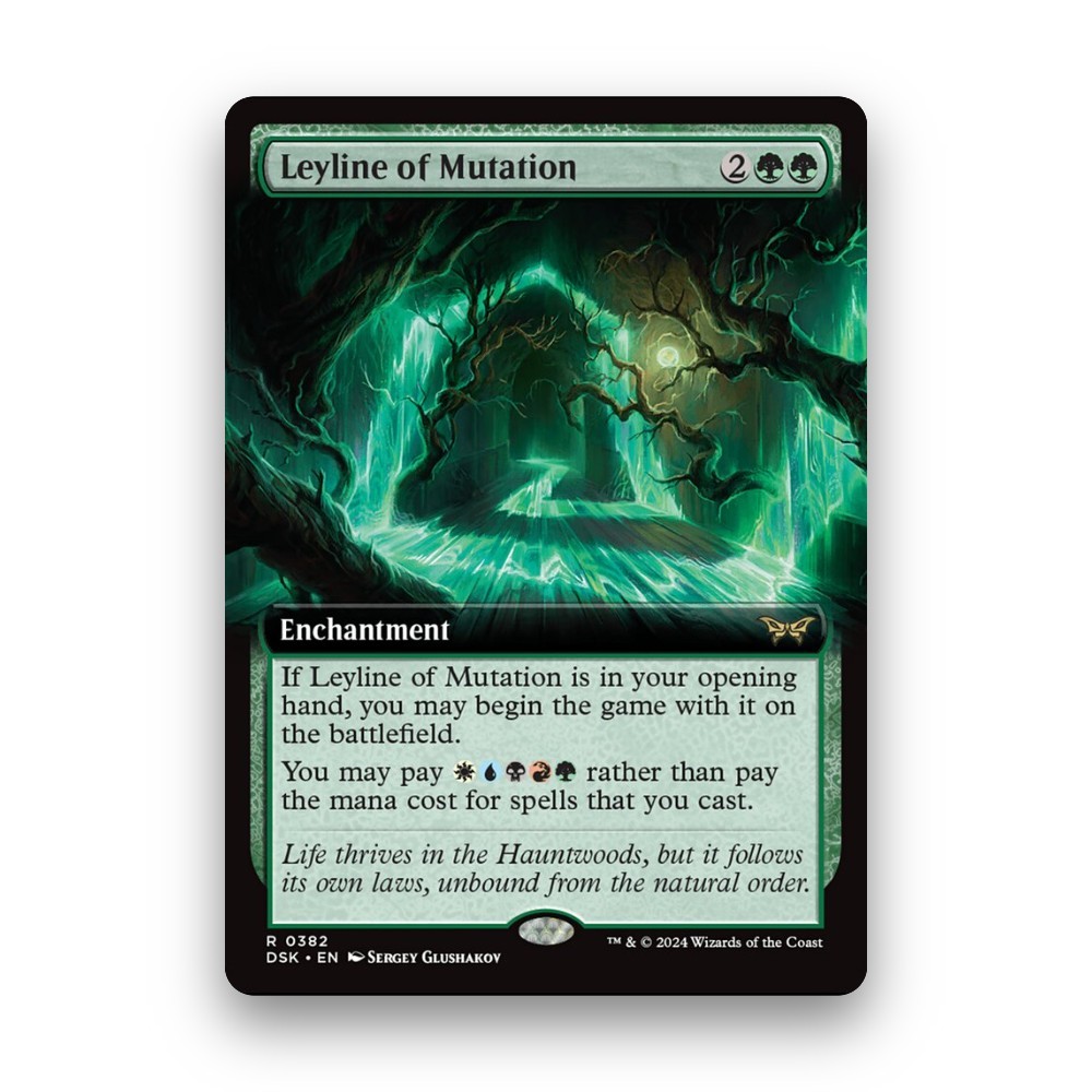 [MTG] Leyline of Mutation (Nghệ thuật mở rộng) (382) [DSK] [XANH] [RARE] | Phép thuật tập hợp