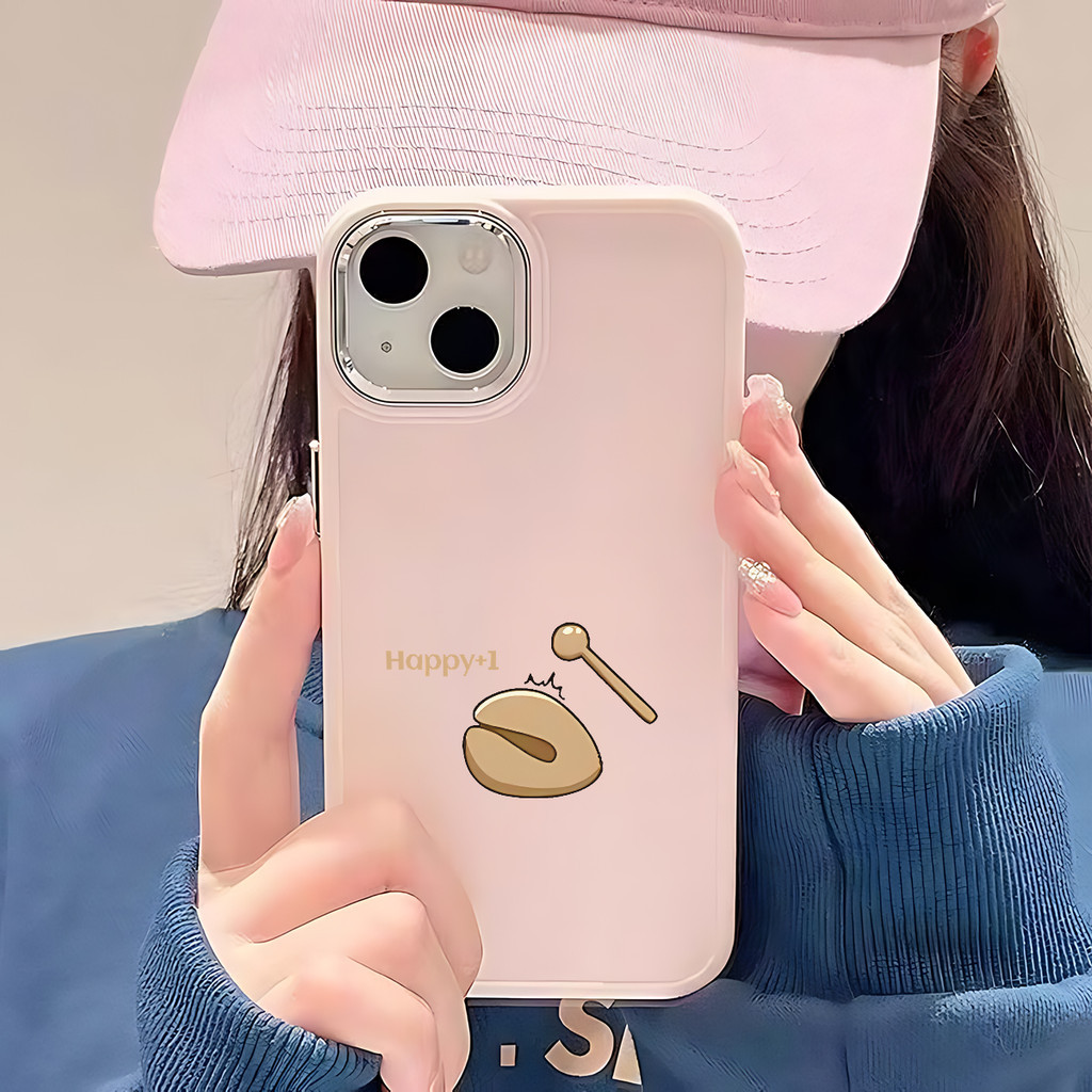 Suntaiho Fortune Cookie Glossy Đen In Hình Chống Sốc TPU Dành Cho iPhone 17 16 15 14 13 12 11 X XS X