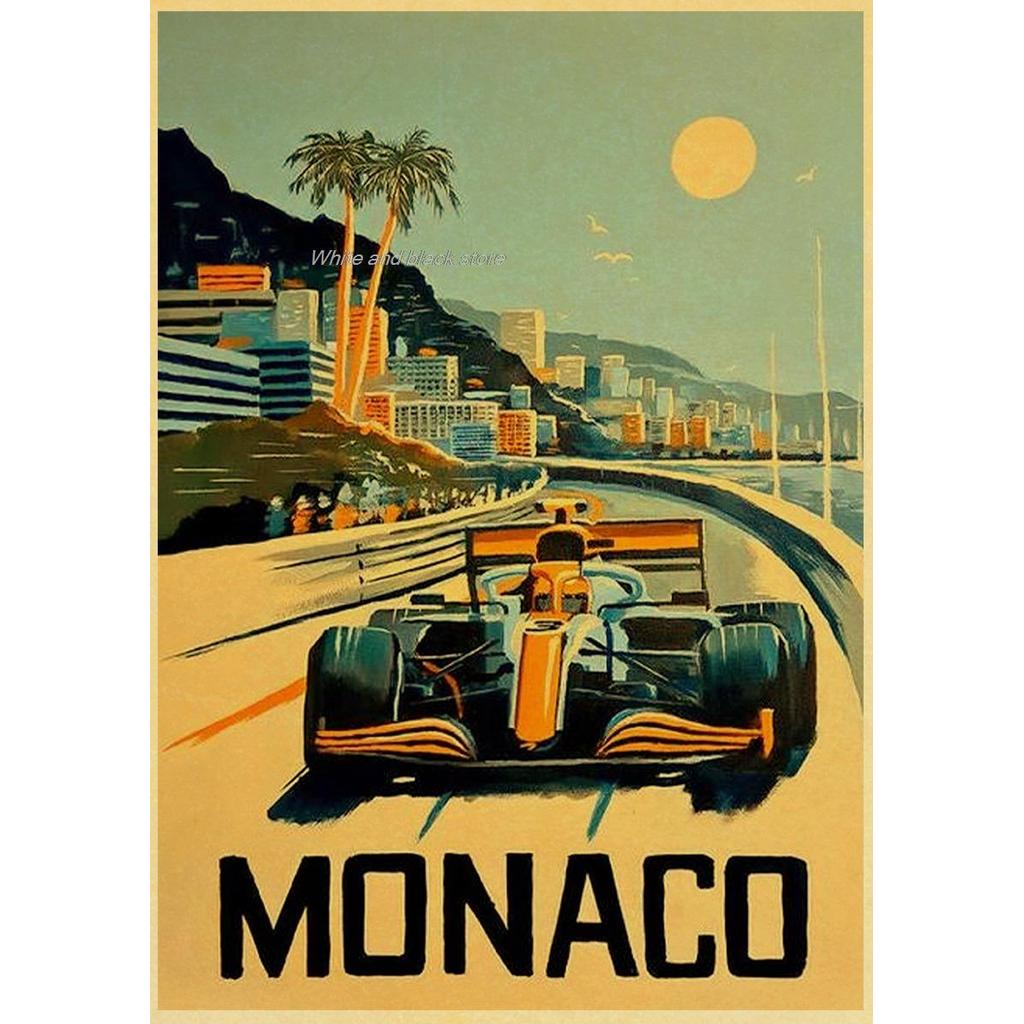 Poster xe đua công thức 1 cổ điển - 80s F1 Team Wall Art Decor Prints cho phòng khách