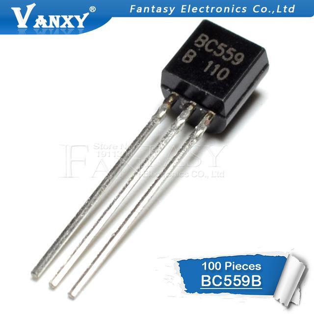 100 chiếc BC559B TO-92 BC559 TO92 559B bóng bán dẫn triode mới