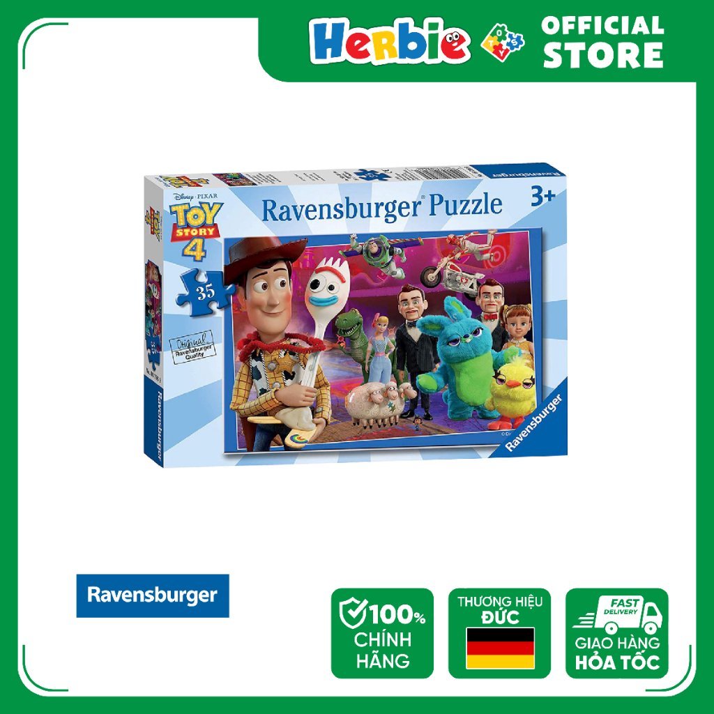 HÀNG OUTLET - Đồ Chơi Xếp Hình Puzzle 35 Mảnh RAVENSBURGER Disney Toy Story 4 Jigsaw Puzzle RV087969