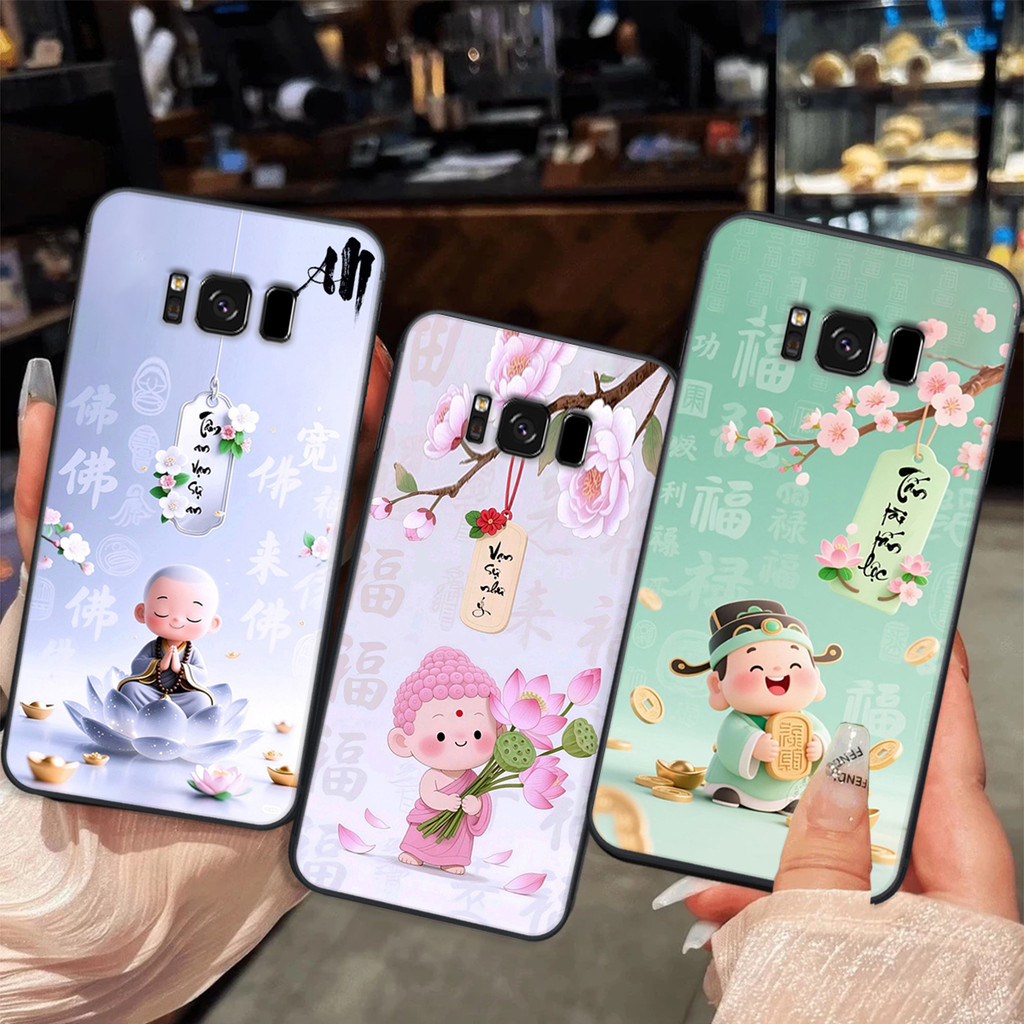 Ốp lưng Samsung S8 / S8 Plus / S8+ thư pháp Phúc Tài Lộc,Bình an tâm an phong thủy