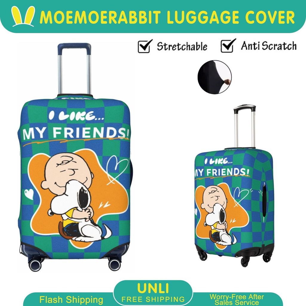 Bảo vệ nắp hành lý Snoopy Co giãn Vỏ vali dễ thương Vỏ Maleta được cá nhân hóa Phụ kiện hành lý Chốn