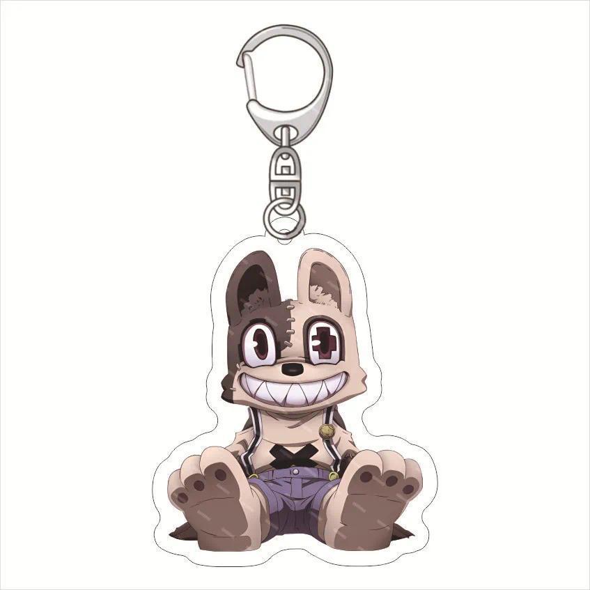 Gleipnir Anime Mica Keychain Lovely Baby Bag Charms Hanging Face Friends Key Chain Cosplay Móc Khóa 