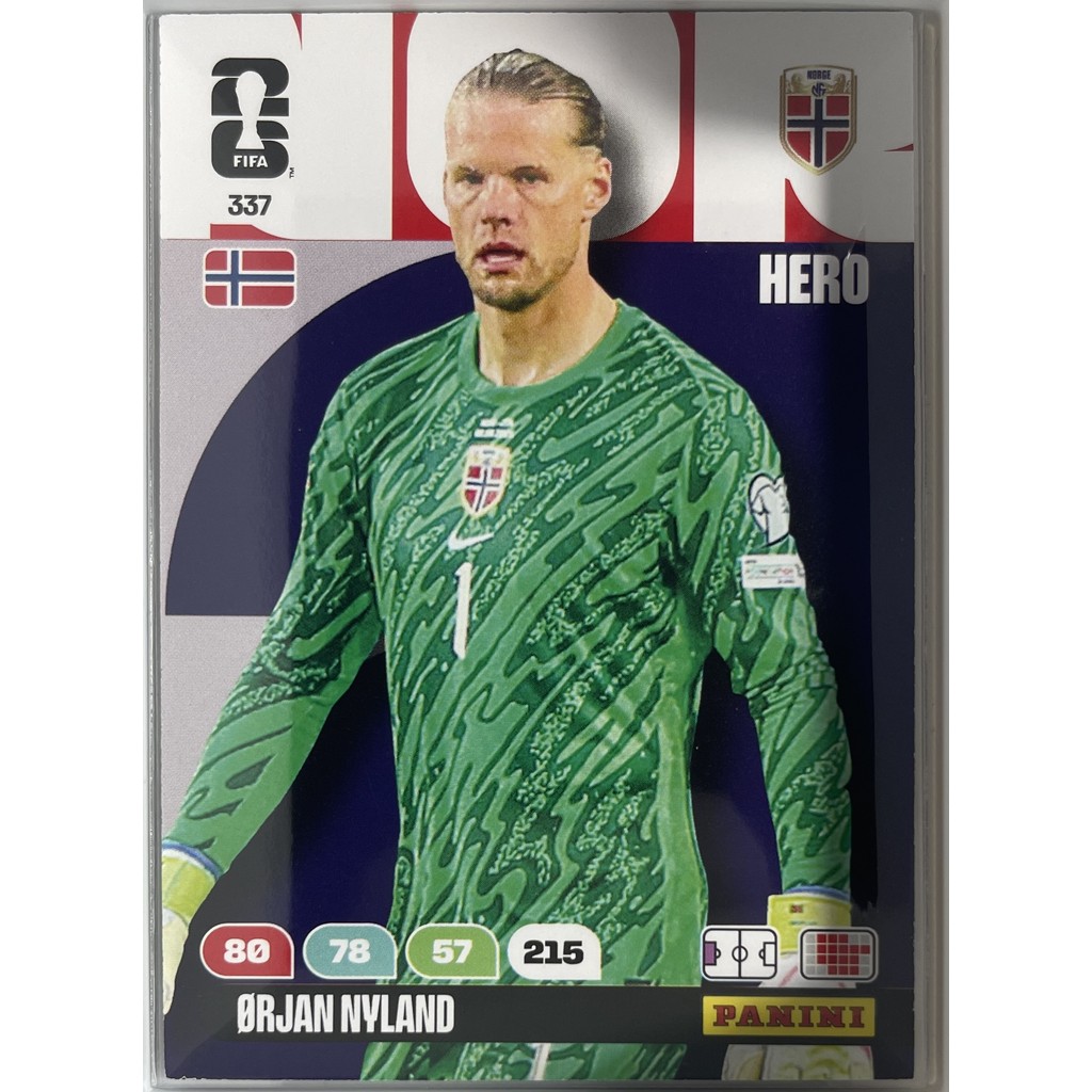 337 - Ørjan Nyland – Panini FIFA World Cup 2026 Adrenalyn XL
