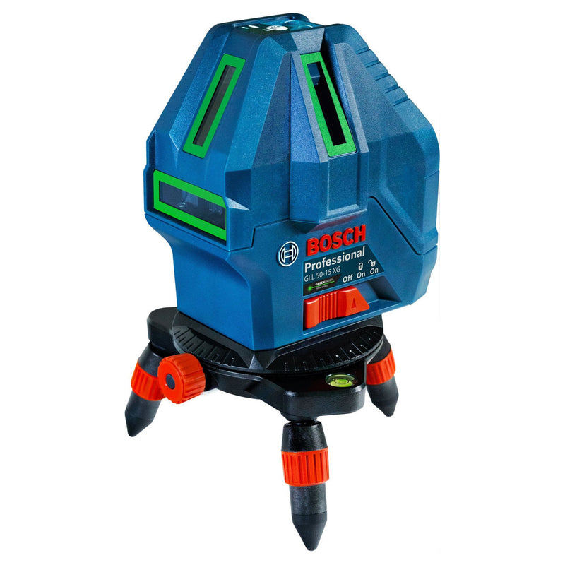 MÁY CÂN MỰC LASER TIA XANH GLL 50-15 XG 15M SAI SỐ ±0.3 MM/M 06010657K1 BOSCH - HÀNG CHÍNH HÃNG