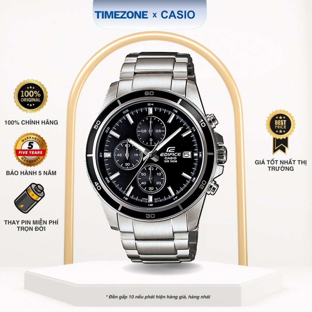Đồng hồ Casio Chính Hãng EFR-526D-1AV Dây Kim Loại - TIMEZONEVN