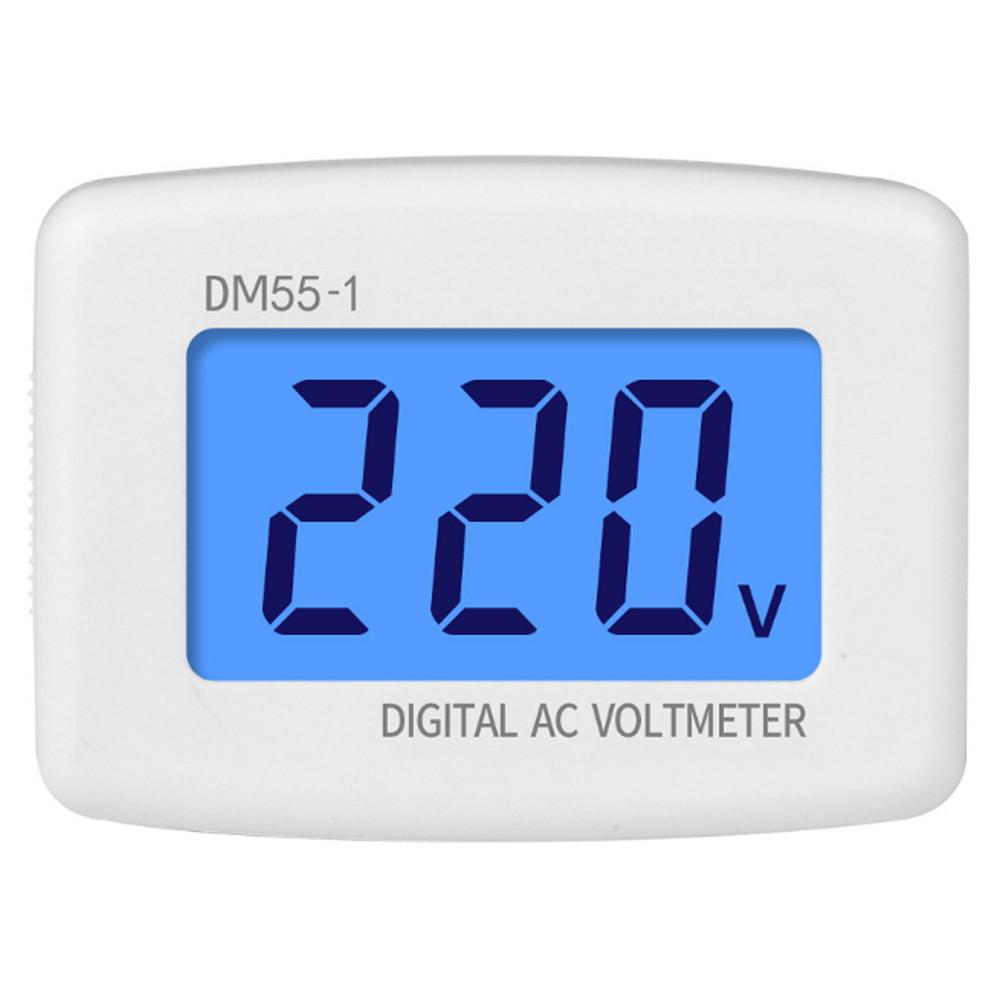 DM55-1- Vôn kế AC kỹ thuật số Thiết bị gia dụng có độ chính xác cao 50Hz ToloSG