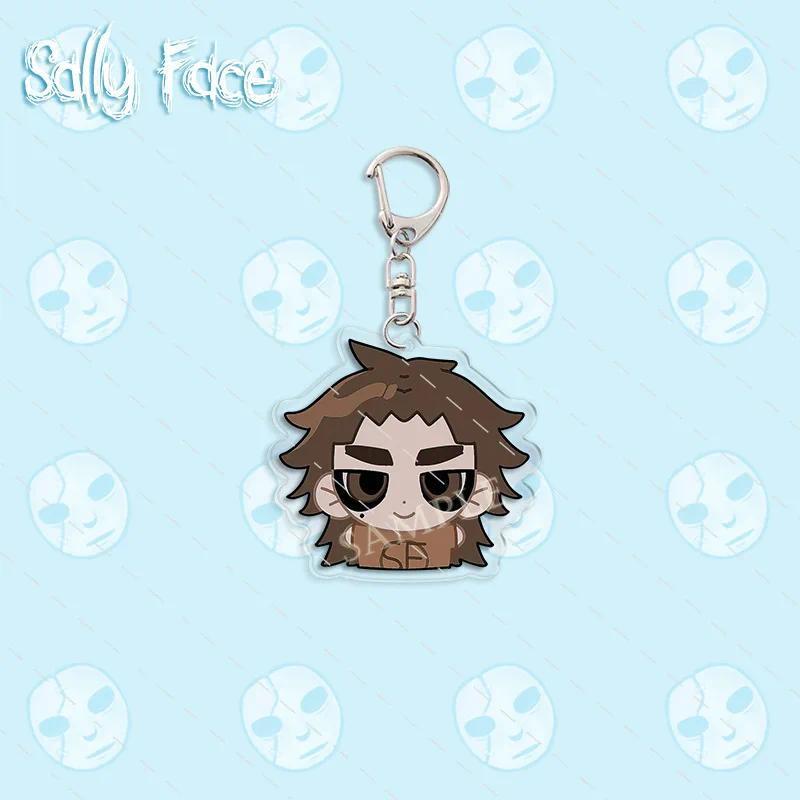 Sally Face Keychain Lovely Baby Bag Charms Hanging Face Friends Key Chain Soft Newly Arrived Móc Khó
