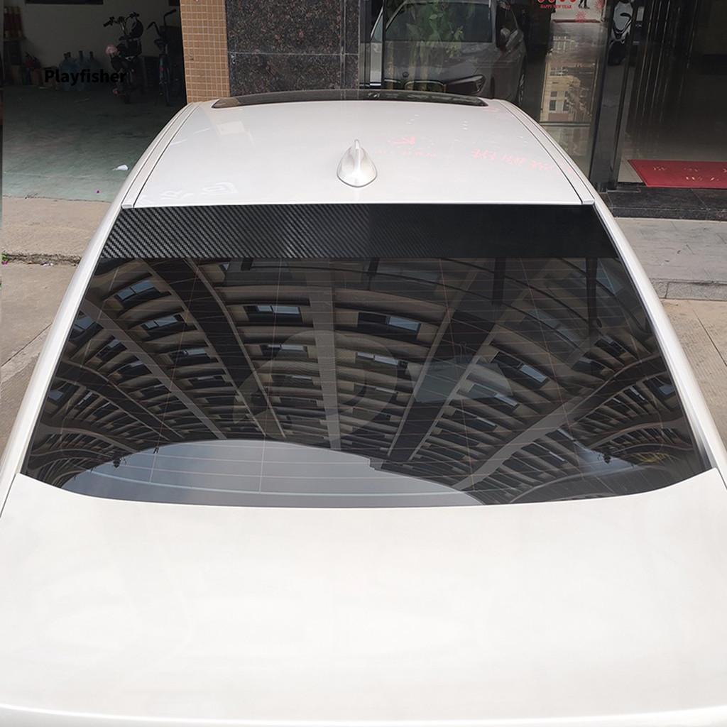PLA- Decal cửa sổ phía trước Chống trầy xước Hiệu ứng hình ảnh tốt Kết cấu sợi Carbon Tấm che nắng D