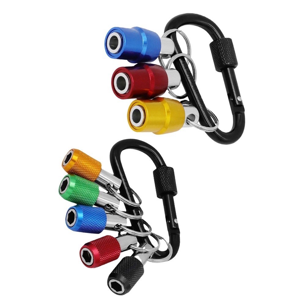 [Chất lượng tuyệt vời]Drill Bit Holder 1/4 Hex Shank Screwdriver Keychain Extension Bar Quick Releas