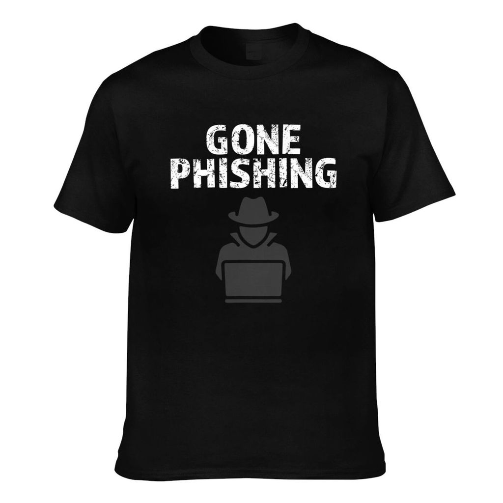 Mùa hè Cool Tee Gone Phishing, Cool Online Cyber Security Hacker Hoặc Expert Áo thun nam chất lượng 