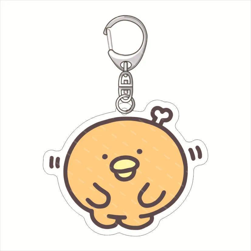 Chickip Dancers Sweet Anime Mica Keychain Lovely Baby Bag Charms Hanging Face Friends Key Móc Khóa D