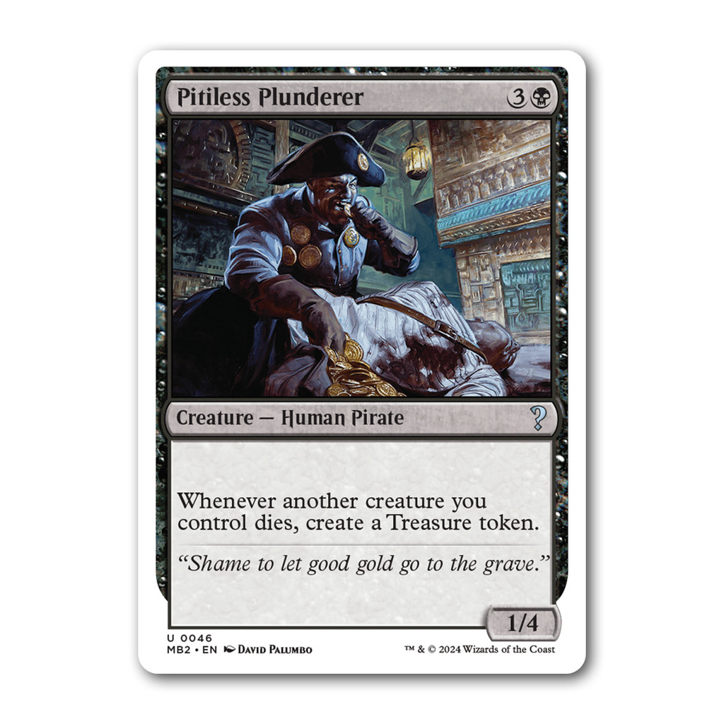 [MTG] Pitiless Plunderer [MB2] [Đen] [Uncom] [Bình thường] [ENG] [2024] (Magic: The Gathering)