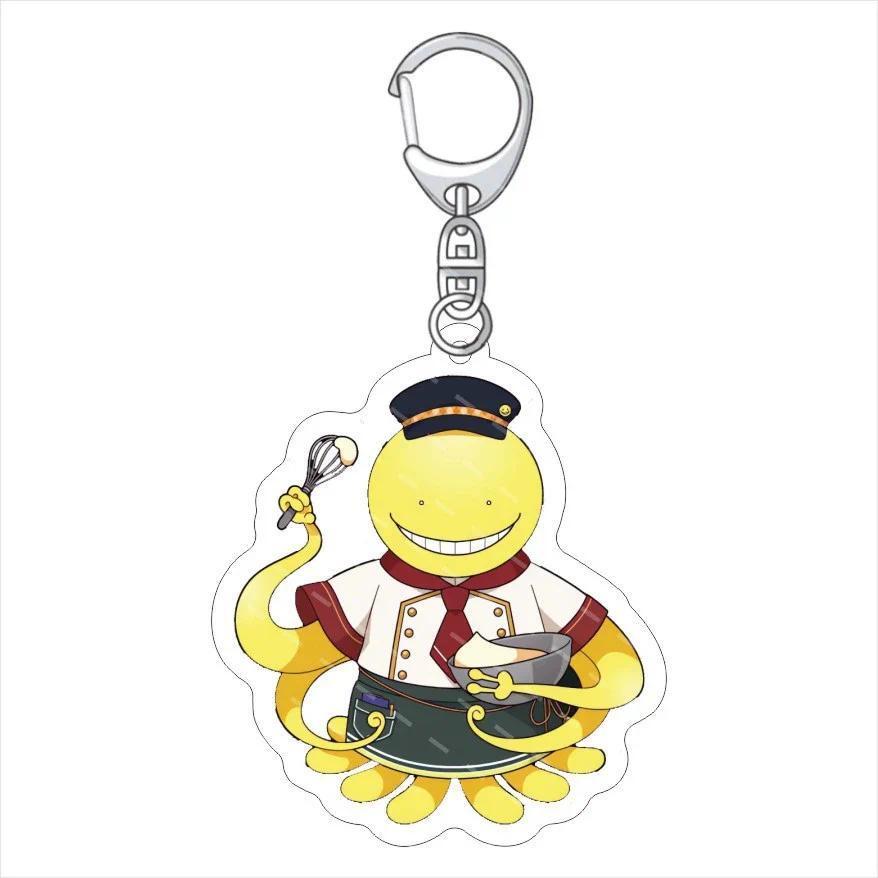Japanese Anime Assassination Classroom Octopus Teacher Acrylic Keychain Acrylic Keychain Móc Khóa Dà
