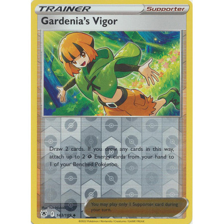 Thẻ Bài Pokemon Gardenia's Vigor - 143/189 - Uncommon Reverse Holo
