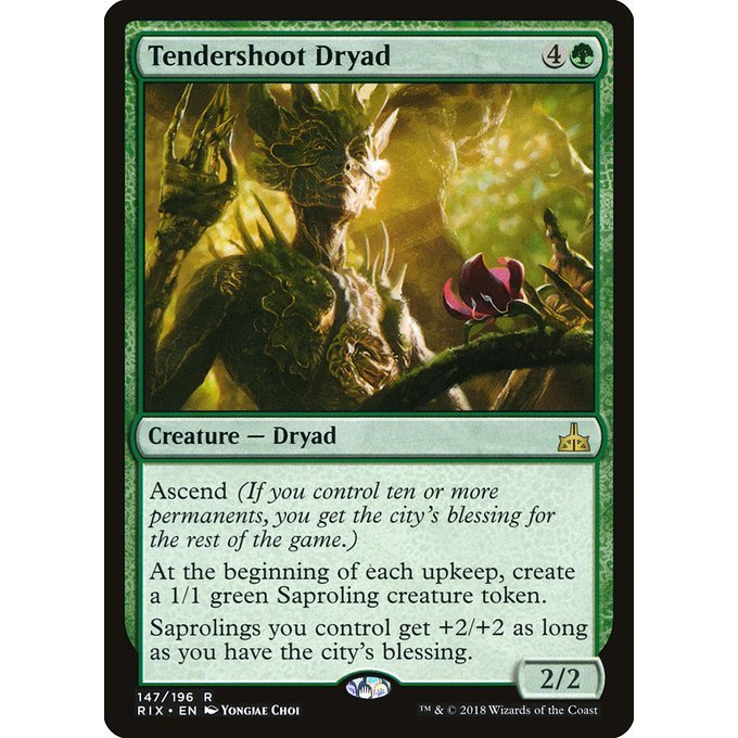Magic: The Gathering - Rivals of Ixalan - Tendershoot Dryad (147)