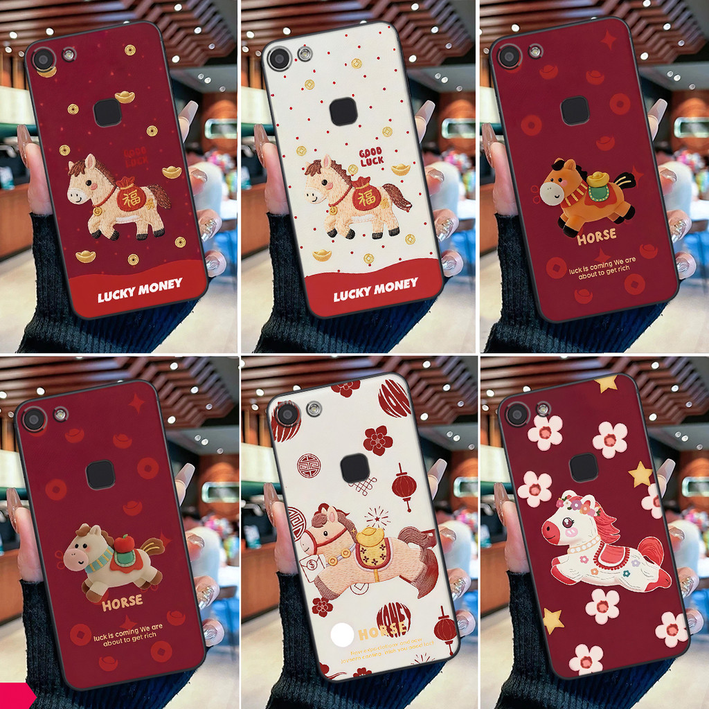 Ốp lưng Vivo V7 / V7 Plus / V7+ Ngựa Tết Lucky Horse may mắn,tài lộc