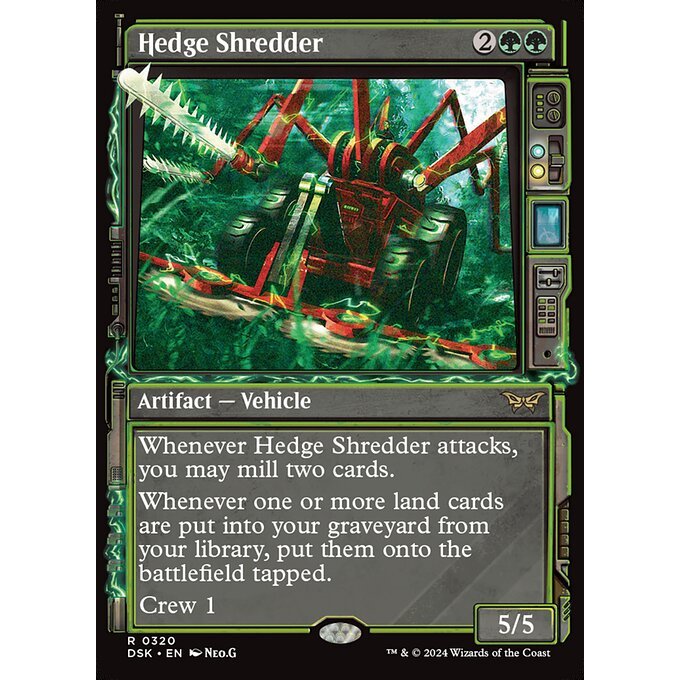 Magic: The Gathering - Duskmourn: House of Horror - Hedge Shredder (320) Foil