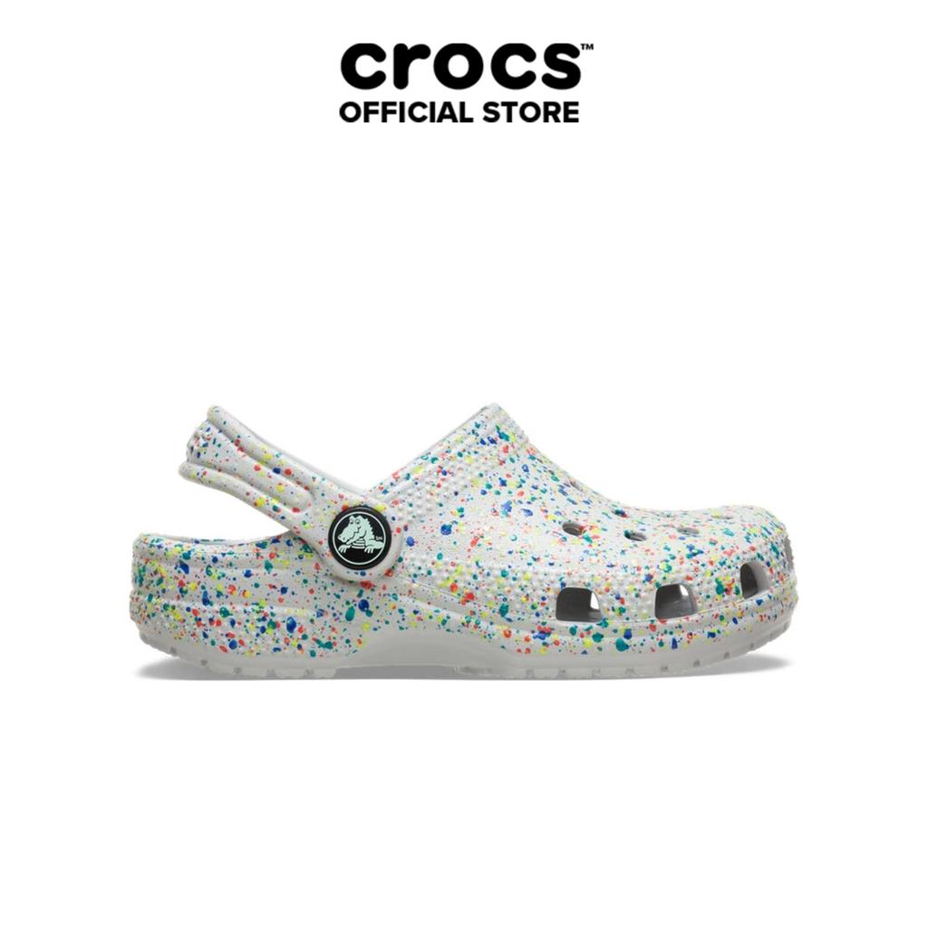 Giày Clog Trẻ Em Crocs Toddler Classic Glow Paint Splatter - Atmosphere - 212669-1FS