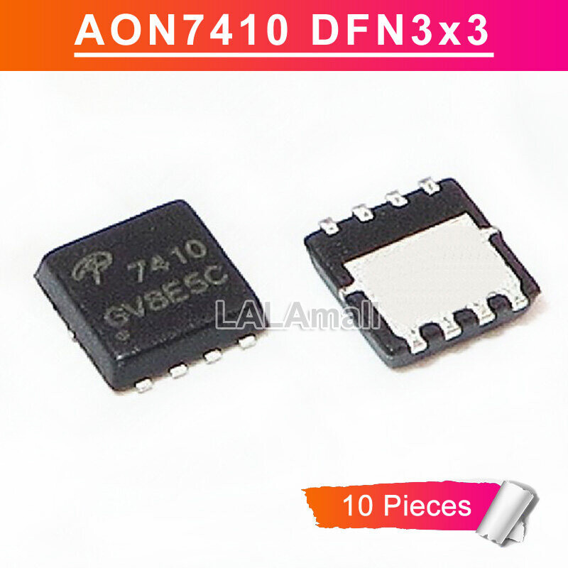 10 chiếc AON7410 Đánh dấu 7410 DFN AO7410 AON7410L DFN3x3 30V N-Channel MOSFET IC gốc mới