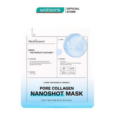 Mặt Nạ Thạch MediAnswer Pore Collagen Nanoshot Mask 37g