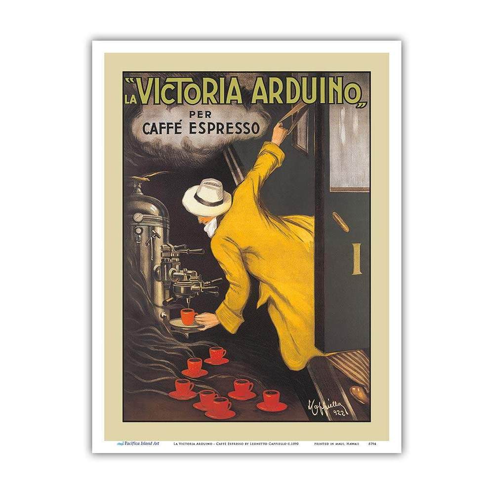 La Victoria Arduino Máy Pha Cà Phê Caffe Espresso Vintage Poster Quảng Cáo của Leonetto Cappiello 18