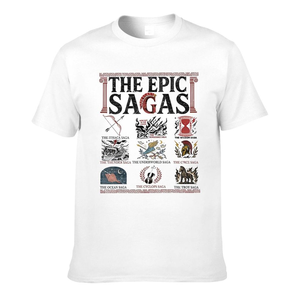 Thời Trang Mùa Hè Tee The Epic Sagas Ithaca Saga Âm Nhạc Sấm Trí Tuệ Odysseus Cotton Nam Áo Thun