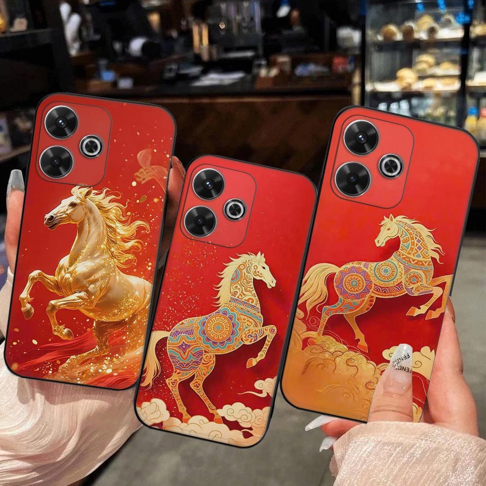 Ốp lưng XIaomi Redmi 13 / Redmi 13x in hình Ngựa may mắn - ốp TPU chống sốc