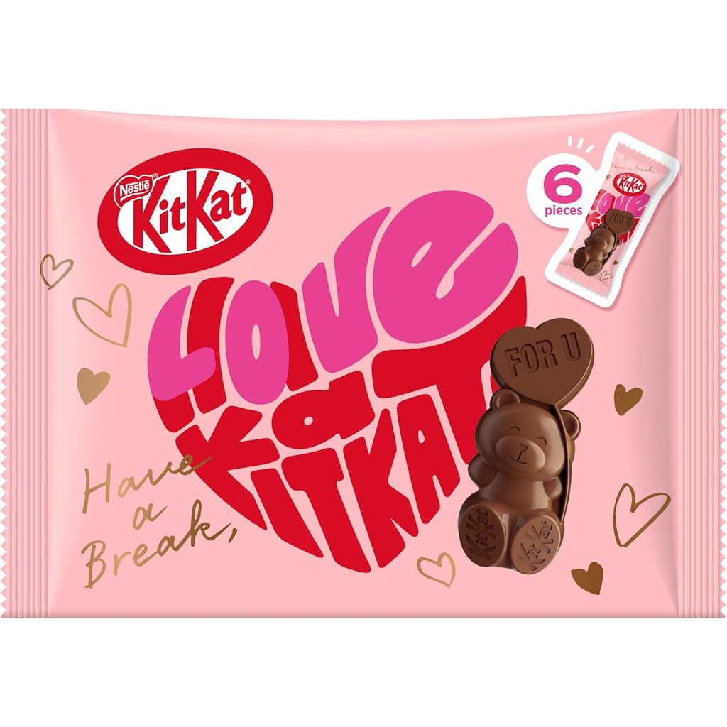Nestlé KitKat Heartful Bear 6 miếng