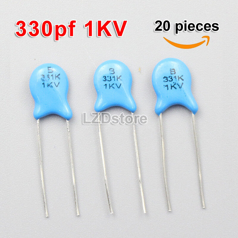 20 Chiếc Tụ Gốm Cao Áp 330pF 331 331K 331J 47 47pF 47J 47K 470pF 471 471K 471J 1KV 1000V