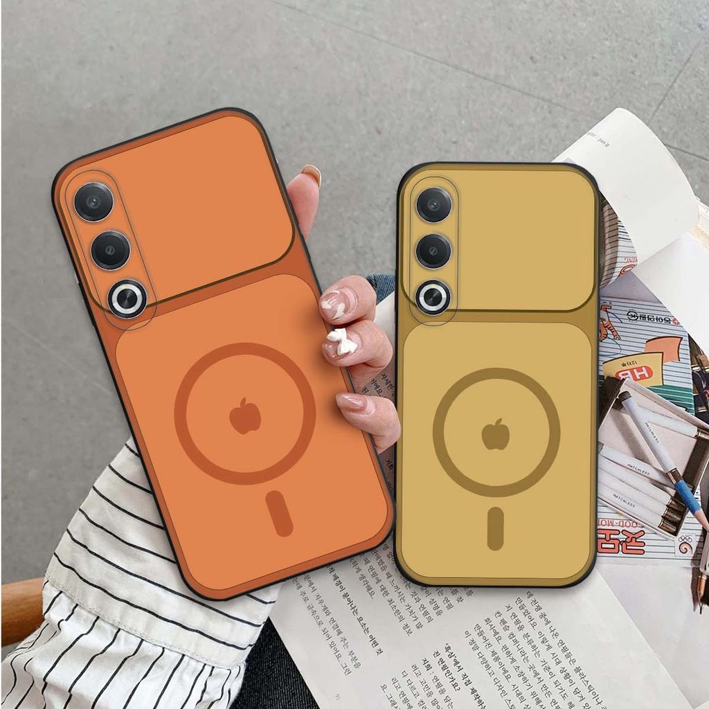 Ốp lưng Oppo A5 / A5 Pro / A5i / A5i Pro nắp lưng vòng sạc quả táo, in hình sang trọng