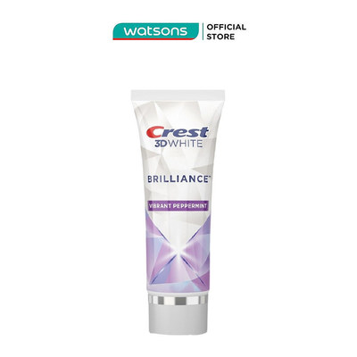 Kem Đánh Răng Crest 3D White Brilliance Vibrant Peppermint Toothpaste 130g